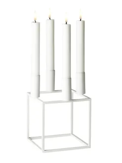 Audo Copenhagen Adventsstager|Lysestager<Kubus 4 Lysestage, sort fra