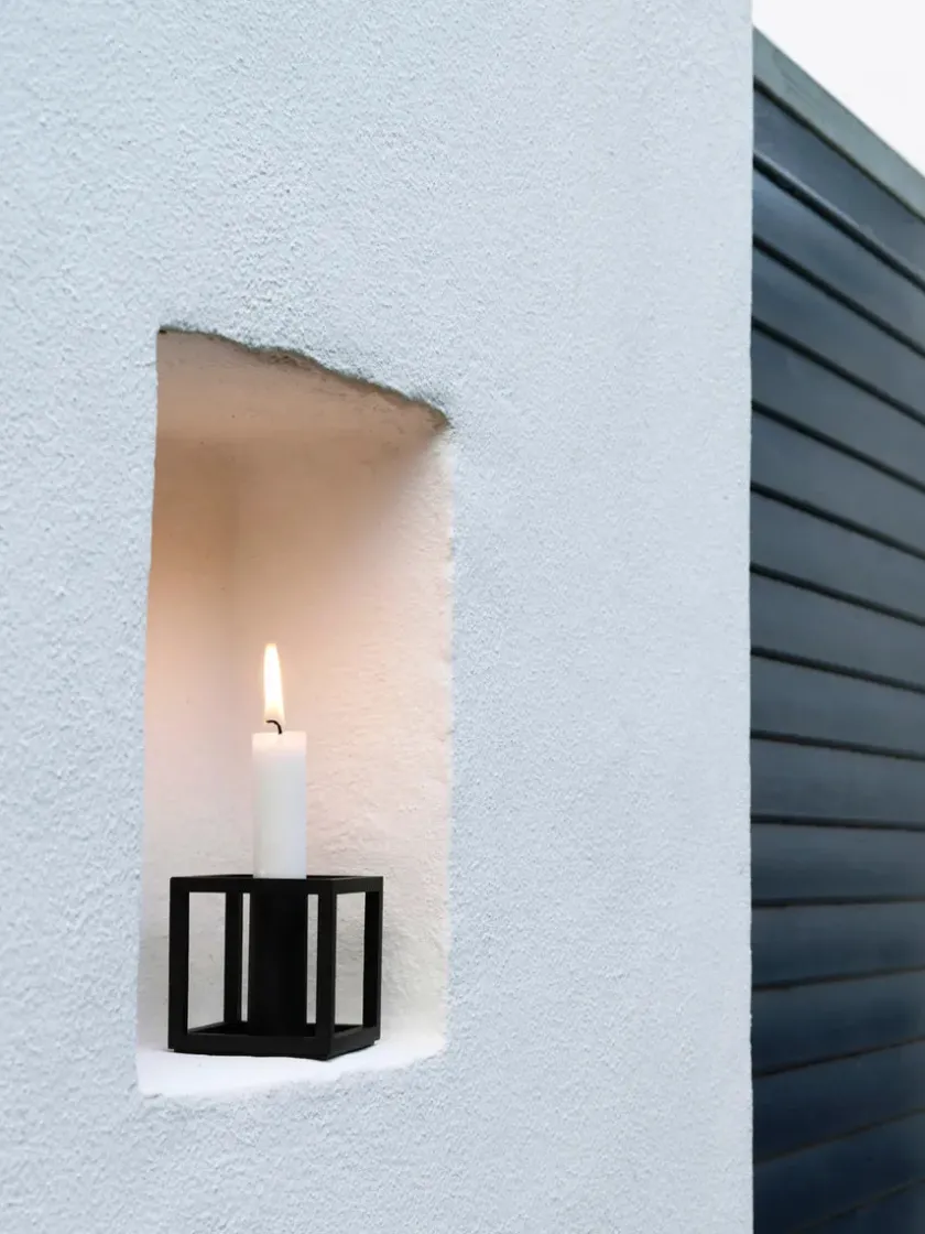 Audo Copenhagen Lysestager<Kubus 1 Lysestage, sort fra