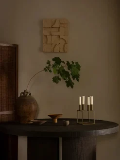 Audo Copenhagen Adventsstager|Lysestager<Kubus 4 Lysestage, zink fra