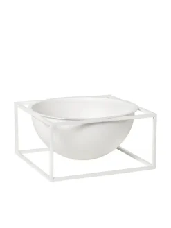 Audo Copenhagen Service<Kubus Bowl Centerpiece Large, hvid fra