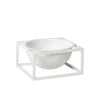 Audo Copenhagen Service<Kubus Bowl Centerpiece Small, hvid fra