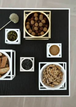 Audo Copenhagen Service<Kubus Bowl Centerpiece Small, hvid fra