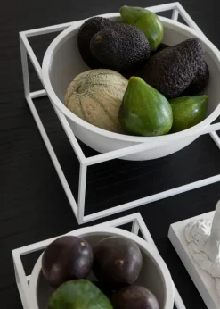 Audo Copenhagen Service<Kubus Bowl Centerpiece Small, sort fra