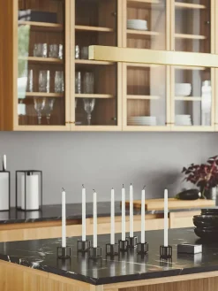 Audo Copenhagen Lysestager<Kubus Micro lysestager, sort fra