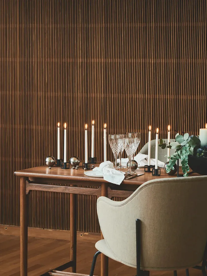 Audo Copenhagen Lysestager<Kubus Micro lysestager, sort fra