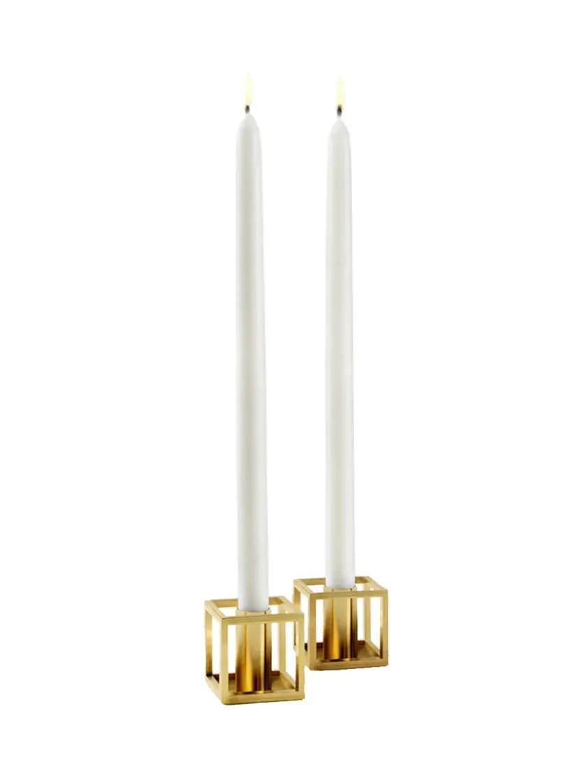 Audo Copenhagen Lysestager<Kubus Micro lysestager, sort fra