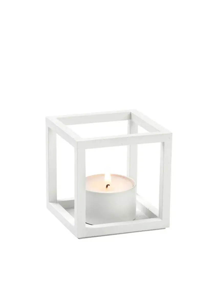 Audo Copenhagen Lysestager<Kubus T Lysestage, hvid fra