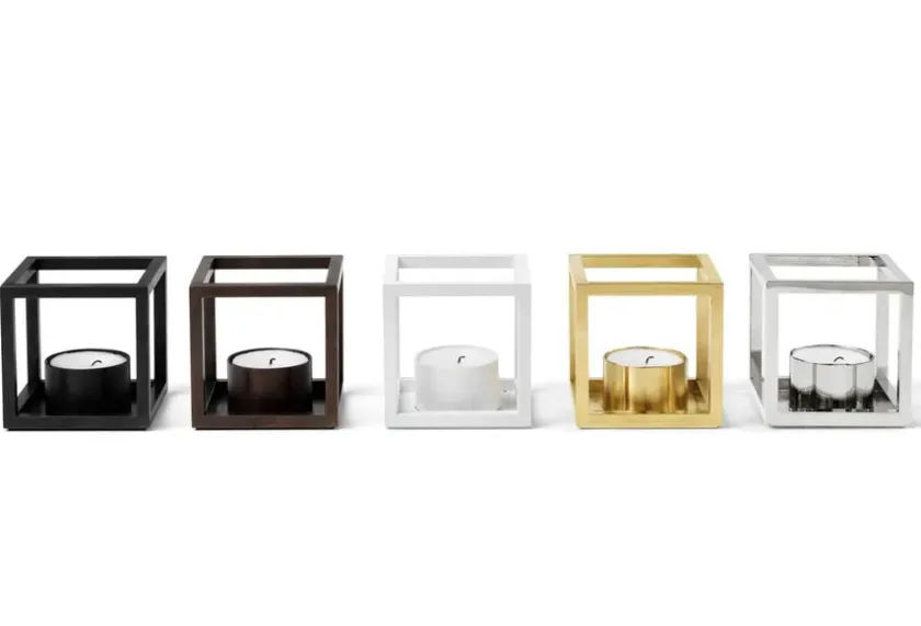 Audo Copenhagen Lysestager<Kubus T Lysestage, hvid fra