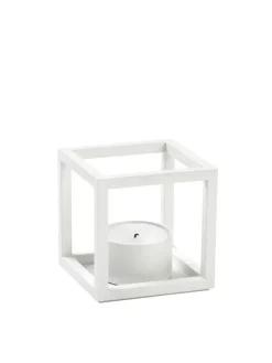 Audo Copenhagen Lysestager<Kubus T Lysestage, hvid fra