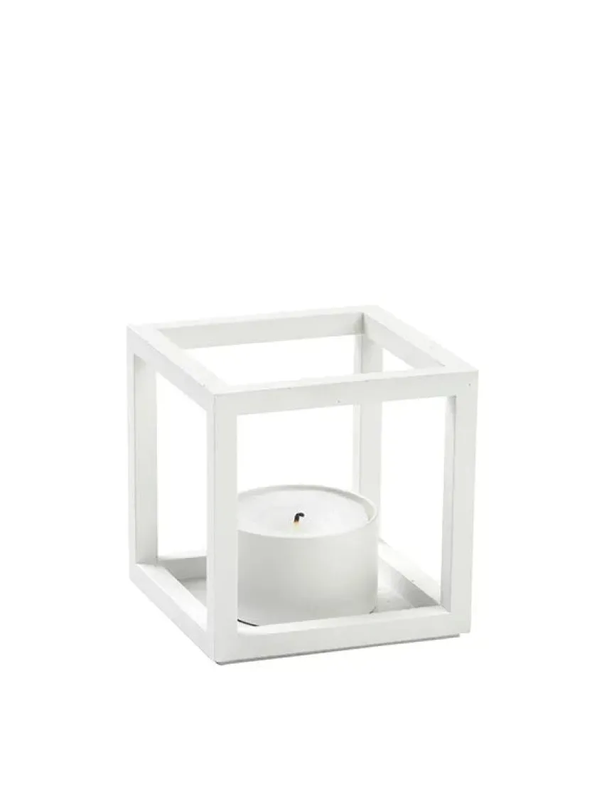 Audo Copenhagen Lysestager<Kubus T Lysestage, hvid fra