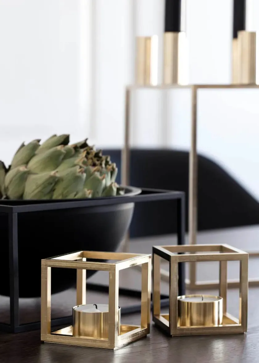 Audo Copenhagen Lysestager<Kubus T Lysestage, hvid fra