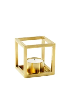 Audo Copenhagen Lysestager<Kubus T Lysestage, sort fra