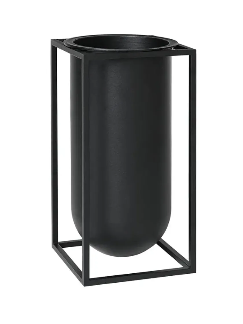 Audo Copenhagen Vaser<Kubus Vase Lolo, sort fra