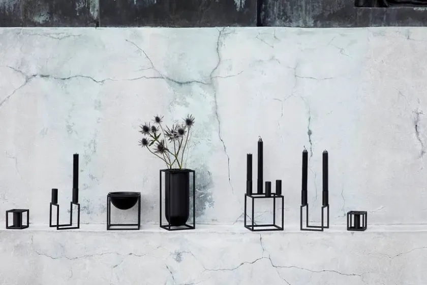 Audo Copenhagen Vaser<Kubus Vase Lolo, sort fra