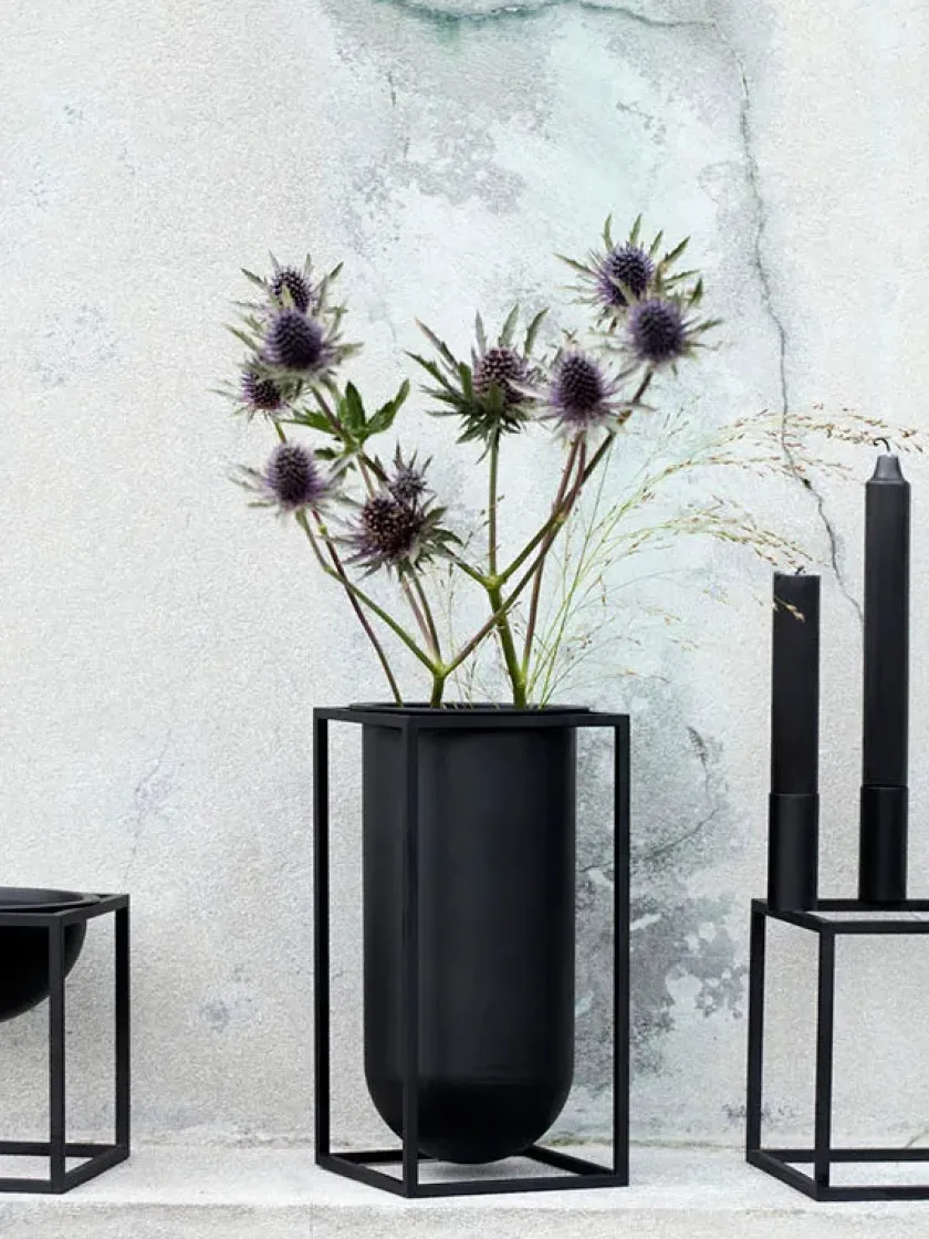 Audo Copenhagen Vaser<Kubus Vase Lolo, sort fra