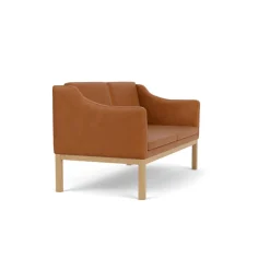 FDB Møbler Sofaer<L45 MK154 2 pers. sofa, cognac læder af Mogens Koch