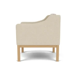 FDB Møbler Lænestole<L46 MK155 lænestol, beige tekstil af Mogens Koch