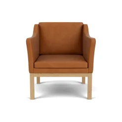 FDB Møbler Lænestole<L46 MK155 lænestol, cognac læder af Mogens Koch
