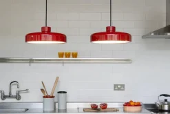 Nine Pendler|Spots<Lacquer pendant medium, red fra