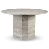 Wabi Sabi Nordic Spiseborde<Lago Spisebord, travertin silver fra