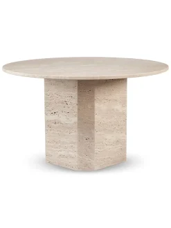 Wabi Sabi Nordic Spiseborde<Lago Spisebord, travertin silver fra