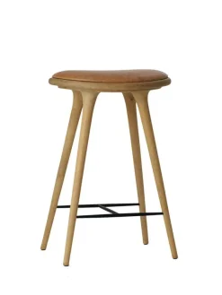 Mater Barstole<Lav barstol i sortbejdset bøg fra