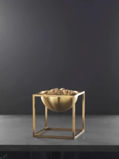 Audo Copenhagen Service<Lille Kubus Skål, guldbelagt fra