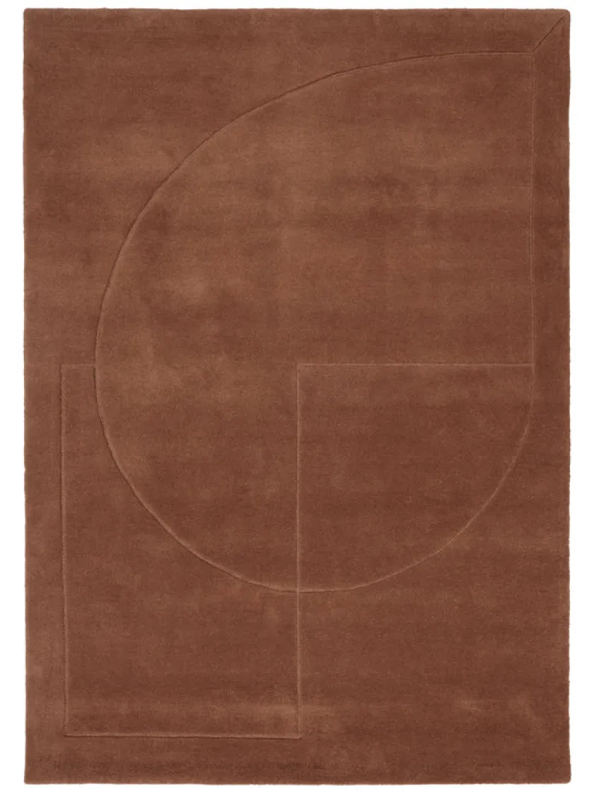 Linie Design Gulvtæpper<Lineal Poem Tæppe, Beige fra