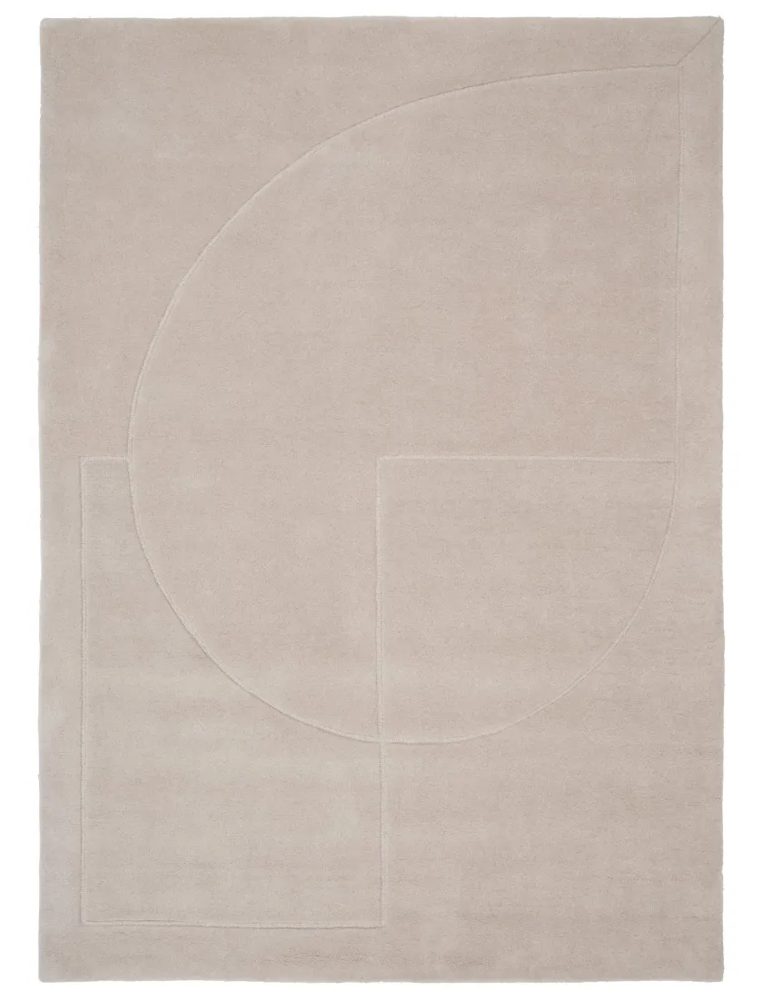 Linie Design Gulvtæpper<Lineal Poem Tæppe, Beige fra