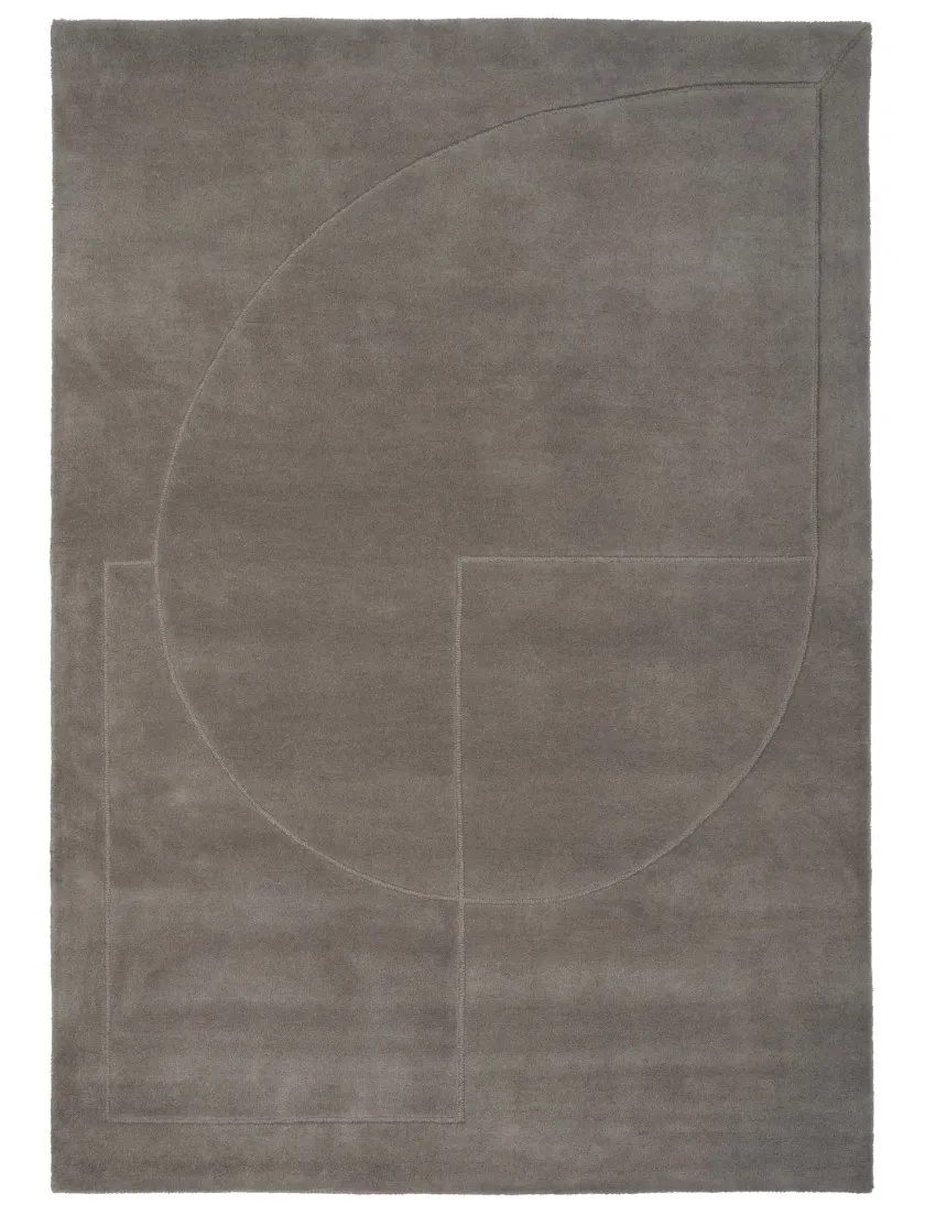 Linie Design Gulvtæpper<Lineal Poem Tæppe, Beige fra