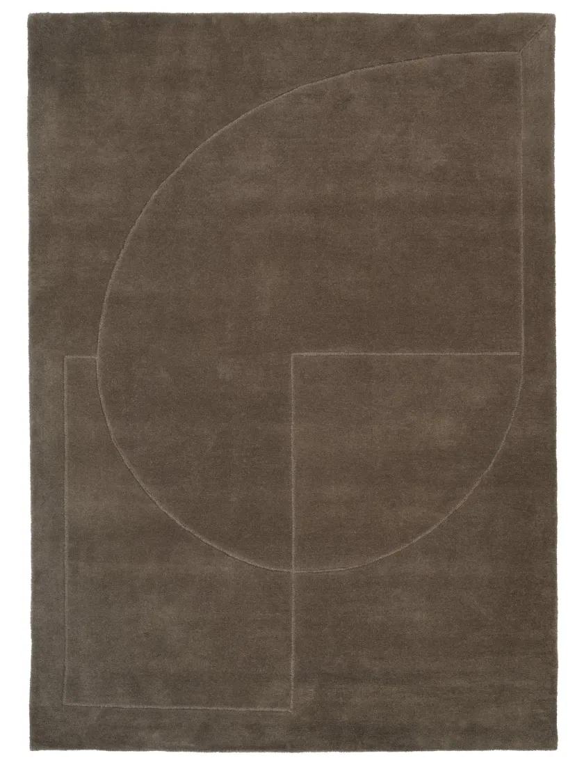 Linie Design Gulvtæpper<Lineal Poem Tæppe, Moss fra