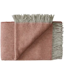 Silkeborg Uldspinderi Puder Og Plaider<Livø Plaid, rosewood fra