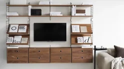 String Furniture Reolsystemer<Living Room F fra String