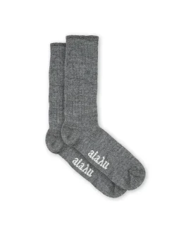 Aiayu Gaver Til Hende|Tøj<Llama Socks, pure stormy fra
