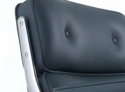 Vitra Kontorstole<Lobby Chair ES 104 kontorstol, sort læder fra