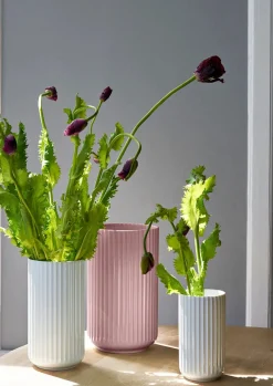 Lyngby Porcelæn Vaser<Lyngbyvasen i grøn glas fra