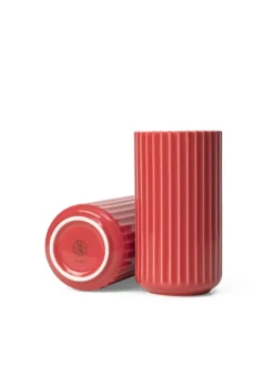 Lyngby Porcelæn Vaser<Lyngbyvasen i grøn glas fra