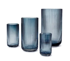Lyngby Porcelæn Vaser<Lyngbyvasen i grøn glas fra
