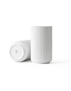 Lyngby Porcelæn Vaser<Lyngbyvasen i rosa, H25 cm fra