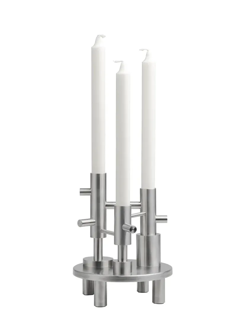 Fritz Hansen Lysestager<Lysestage large stål af Jaime Hayon