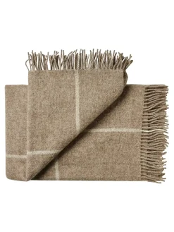 Silkeborg Uldspinderi Puder Og Plaider<Mandø Plaid, oak brown fra