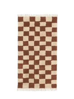 Ferm Living Gulvtæpper<Mara Washable Rug 90 x 150 cm, rust fra