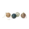 Ferm Living Juletræspynt<Marble Baubles, M, sæt á 4 stk. fra