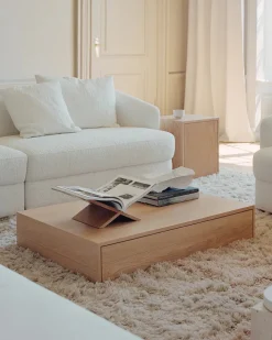 New Works Sofaborde<Mass Coffee Table Wide, oak fra