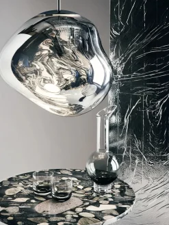 Tom Dixon Pendler|Spots<Melt Pendant Silver, 50 cm fra