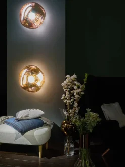 Tom Dixon Væglamper|Spots<Melt Surface Væglampe, gold fra