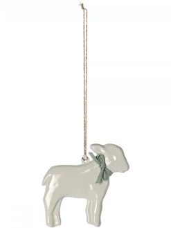 Maileg Juletræspynt<Metal ophæng, lam, gul fra