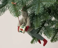 Maileg Juletræspynt<Metal ornament, stor tromme - Rød fra