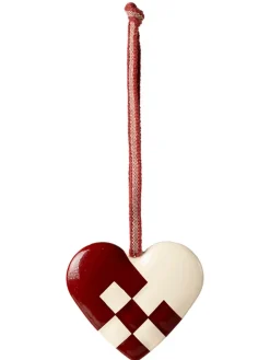 Maileg Juletræspynt<Metalophæng Lille Hjerte, red fra