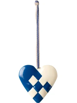 Maileg Juletræspynt<Metalophæng Stort Hjerte, dark blue fra